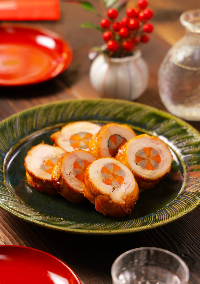 おせちに♪ごぼうとにんじん鶏肉の八幡巻き-レシピのメイン写真
