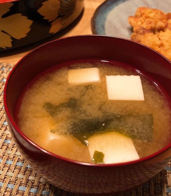 鰹節出汁が美味しい！我が家のお味噌汁-レシピのメイン写真