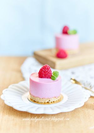 ラズベリーレアチーズケーキ-レシピのメイン写真