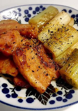 長葱とベーコンのさっぱりお酢煮-レシピのメイン写真
