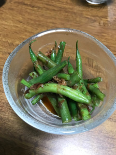 冷麺つゆで。さやいんげんの常備菜。-レシピのメイン写真