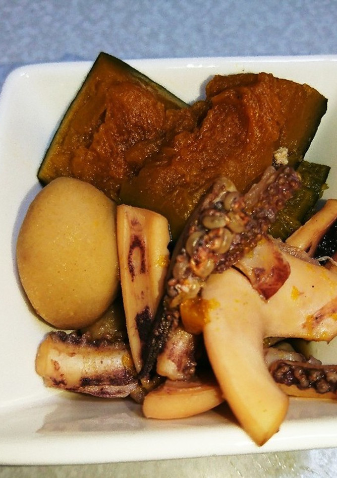 イカと里芋、かぼちゃの煮物-レシピのメイン写真