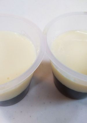 とろプル♪豆乳とジュースの2色ゼリー♪-レシピのメイン写真