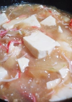 豆腐カニカマ旨煮-レシピのメイン写真