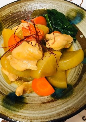 蜂蜜で大根と鶏肉の照り照り煮-レシピのメイン写真