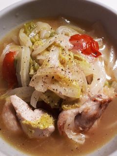 満腹スープ煮☆白菜と鶏もも肉のコンソメ煮-レシピのメイン写真