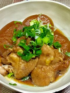 鶏もも肉で豚の角煮風煮込み-レシピのメイン写真