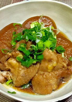 鶏もも肉で豚の角煮風煮込み-レシピのメイン写真
