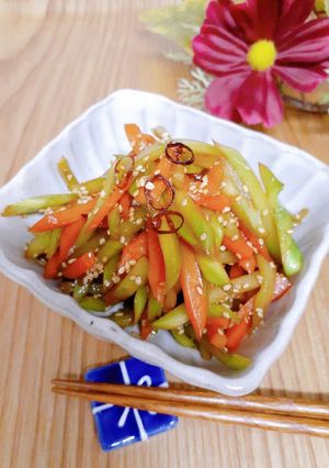 ブロッコリーの茎★きんぴら。:*:★-レシピのメイン写真