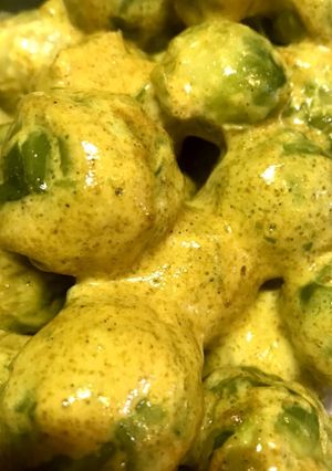 簡単　芽キャベツのカレーマヨポン酢-レシピのメイン写真