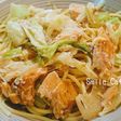 味噌風味♪鮭とキャベツのクリームパスタ☆