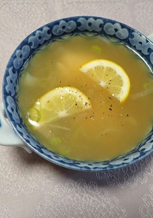 鱈とねぎのスープレモン風味-レシピのメイン写真