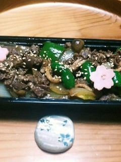 忙しい朝に簡単❗焼肉弁当✨(^q^)☺⛄-レシピのメイン写真