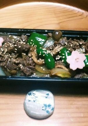 忙しい朝に簡単❗焼肉弁当✨(^q^)☺⛄-レシピのメイン写真