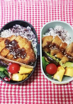 高校男子弁当♡トンカツ10/24-レシピのメイン写真