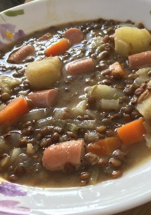ドイツのレンズ豆スープ♥-レシピのメイン写真