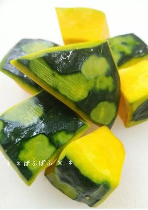 かぼちゃの面取りはピーラーで簡単❇-レシピのメイン写真