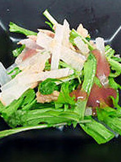 減塩 水菜のさっぱりサラダ(腎臓)-レシピのメイン写真
