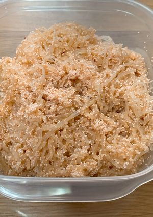 そうめんこんにゃくの明太子炒め-レシピのメイン写真