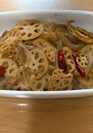 れんこんとコンニャクの金平-レシピのメイン写真