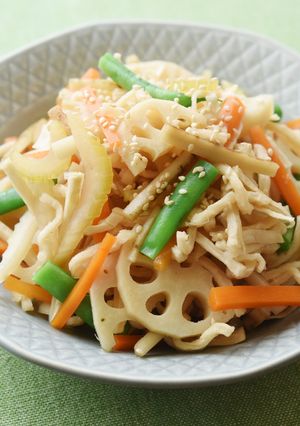 切り干し大根と具沢山の根菜サラダ-レシピのメイン写真