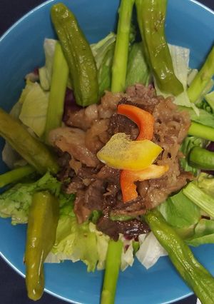 かさ増しヘルシー焼き肉サラダ-レシピのメイン写真