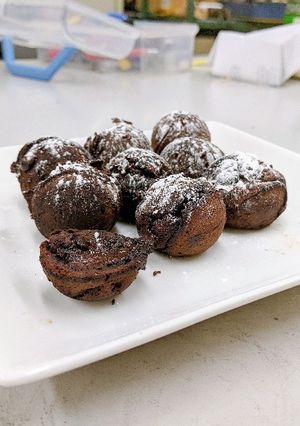 たこ焼き器で簡単フォンダンショコラ！-レシピのメイン写真