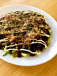 白菜の外葉をムダなく美味しく♫お好み焼き-レシピのメイン写真
