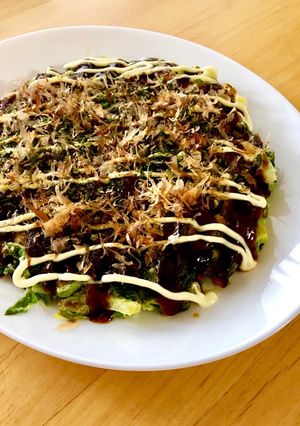 白菜の外葉をムダなく美味しく♫お好み焼き-レシピのメイン写真