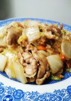簡単♪はくさいと豚肉のポン酢あんかけ炒め-レシピのメイン写真