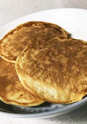 離乳食ボウル１つでバナナパンケーキ-レシピのメイン写真