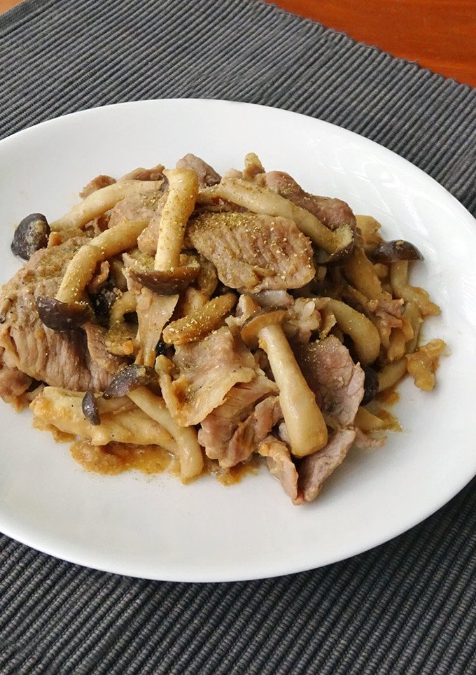 きのこと豚肉の味噌マヨ炒め-レシピのメイン写真