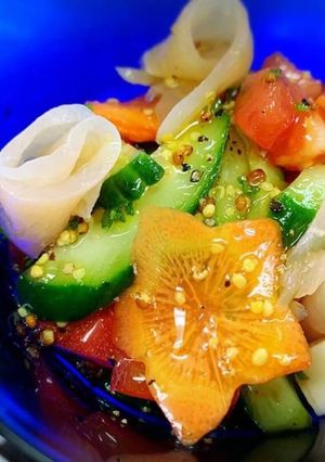 薩摩鶏のハムと野菜のマリネ-レシピのメイン写真