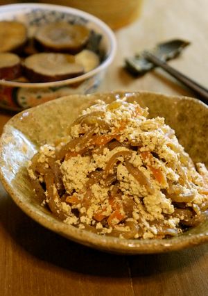 こんにゃくとにんじんの白和え＊-レシピのメイン写真
