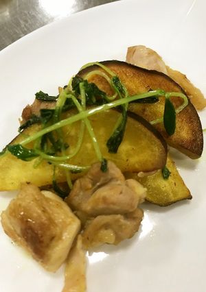 さつま芋と鶏肉のカレー炒め【JA福岡市】-レシピのメイン写真
