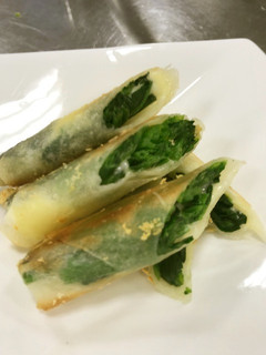 ほうれん草のスティック春巻【JA福岡市】-レシピのメイン写真