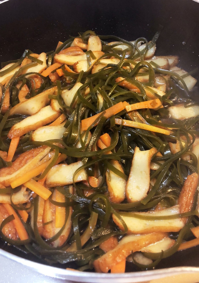 切り昆布とさつま揚げの炒め煮-レシピのメイン写真