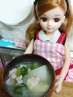 リカちゃん♡カブの豚汁(白味噌油揚げ)-レシピのメイン写真