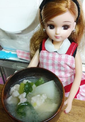 リカちゃん♡カブの豚汁(白味噌油揚げ)-レシピのメイン写真