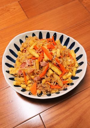 さつまいもと糸こんにゃくのきんぴら-レシピのメイン写真