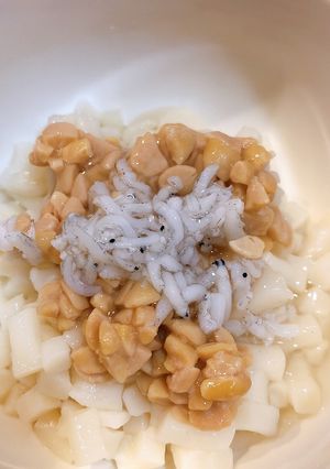 離乳食中期✩しらすと納豆のうどん-レシピのメイン写真