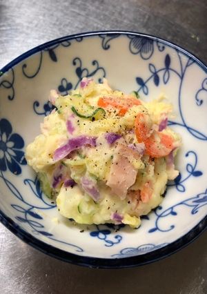ポテトサラダ 紫キャベツ入り-レシピのメイン写真