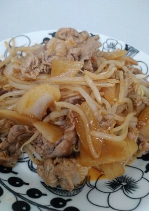 簡単♪もやしと豚肉のケチャップソース痛め-レシピのメイン写真