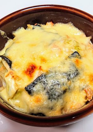 あと１品‼️簡単鮭とキャベツのチーズのせ-レシピのメイン写真