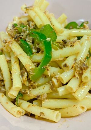 ピリ辛！アジアン風サバ缶マカロニパスタ-レシピのメイン写真