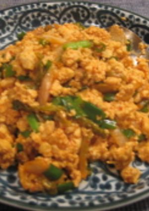 キムチ炒り豆腐-レシピのメイン写真
