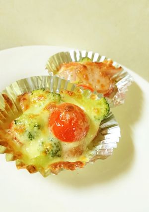 お弁当に☆ブロッコリーのカップグラタン-レシピのメイン写真