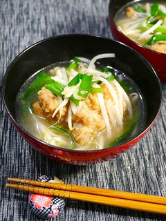 簡単!唐揚げのもやし汁-レシピのメイン写真