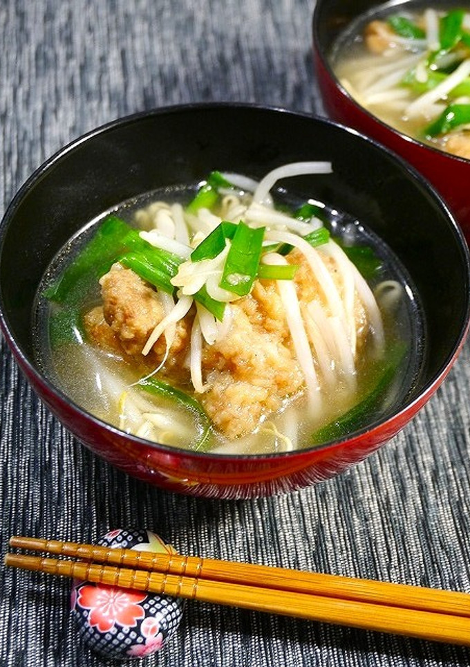 簡単！唐揚げのもやし汁-レシピのメイン写真