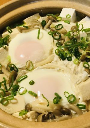 目玉鍋●鶏むね肉と豆腐のうどんなべ-レシピのメイン写真